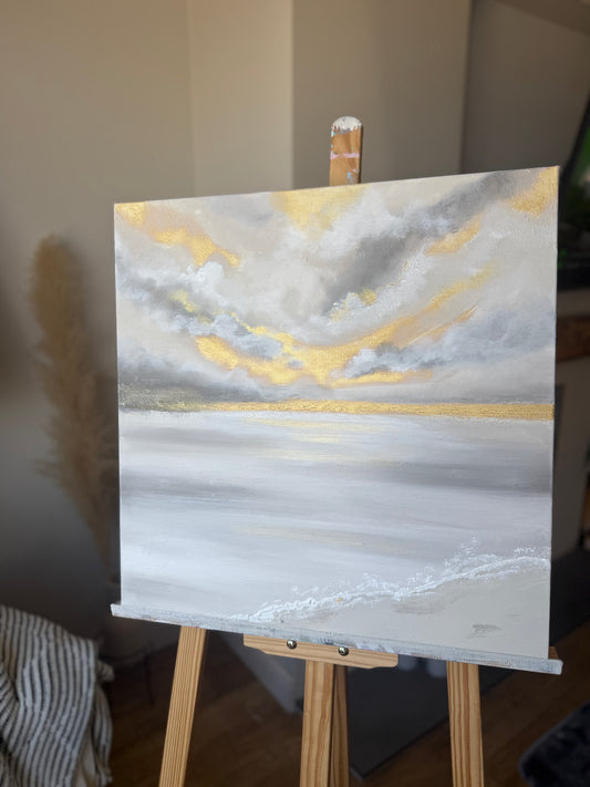 Golden Silence 50x50cm
